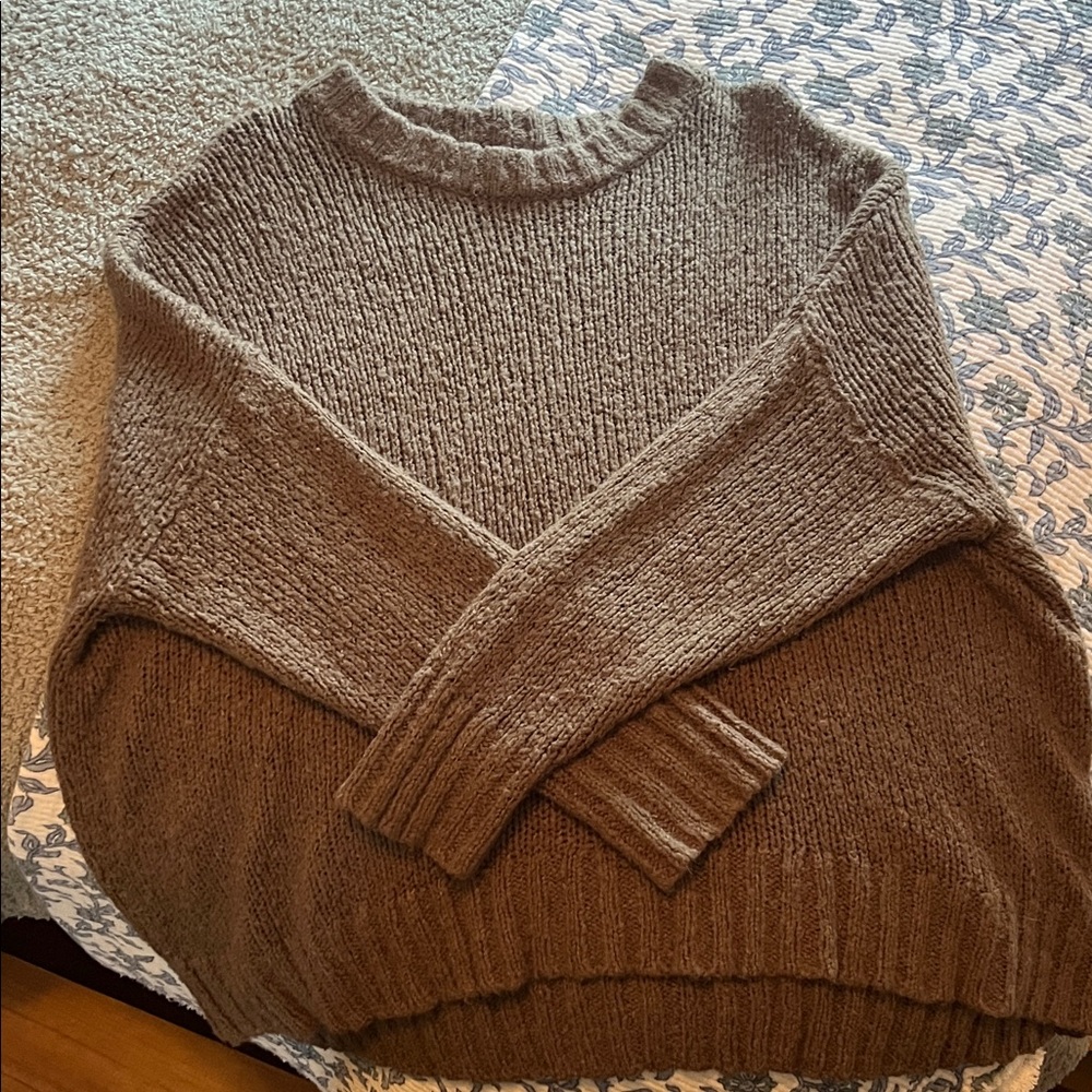 Cozy Brown aerie Sweater